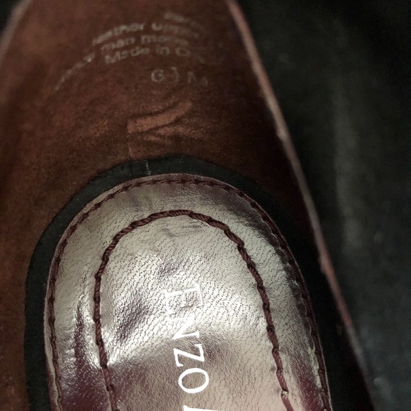 Enzo Angiolini Suede Cuff Ankle Bootie Black - Picture 8 of 10